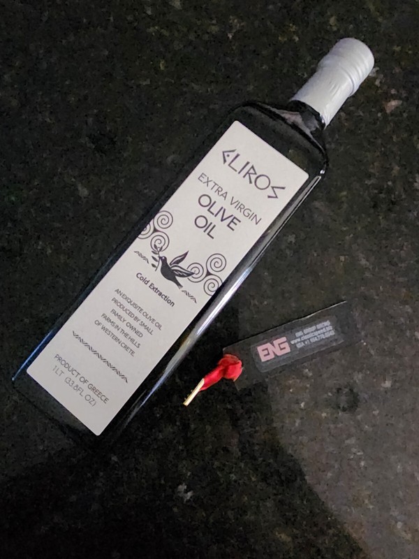 ENG-ELIROS "EXTRA VIRGIN OLIVE OIL" 1L 33.8 OZ CRETE/GREECE VIA COLD EXTRACTION