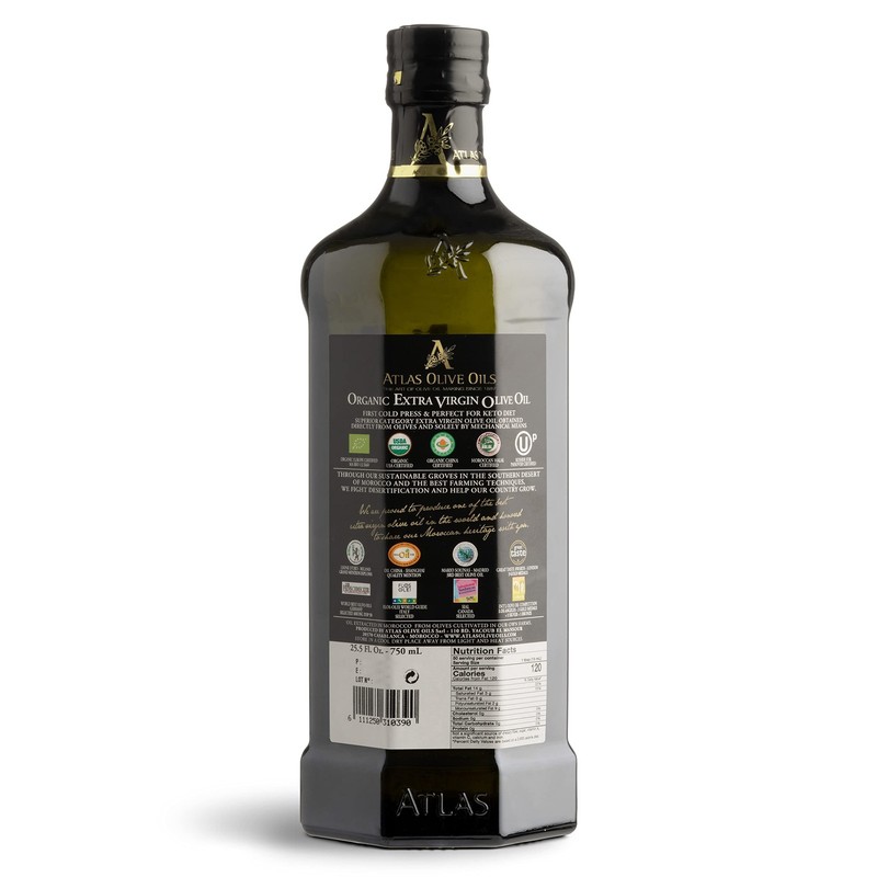 Atlas 750 mL Organic Cold Press Extra Virgin Olive Oil 25.5 Fl Oz (Pack of 1) gallery