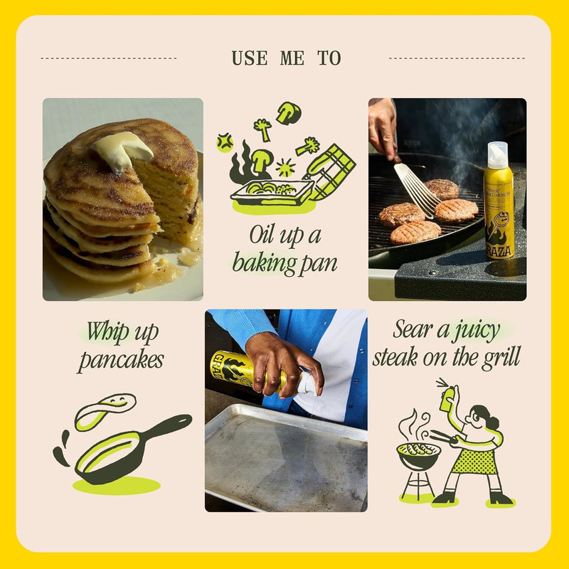 Frizzle High Heat Cooking Oil Spray - Cooking Oil with a High Smoke Point & Neut gallery