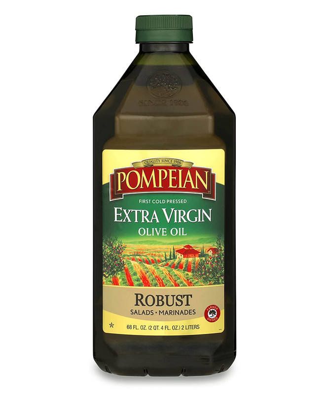 Pompeian Robust Extra Virgin Olive Oil, First Cold Pressed, Full-Bodied Flavor
