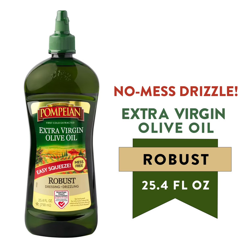 Pompeian Robust Extra Virgin Olive Oil Squeeze – 25.4 fl oz