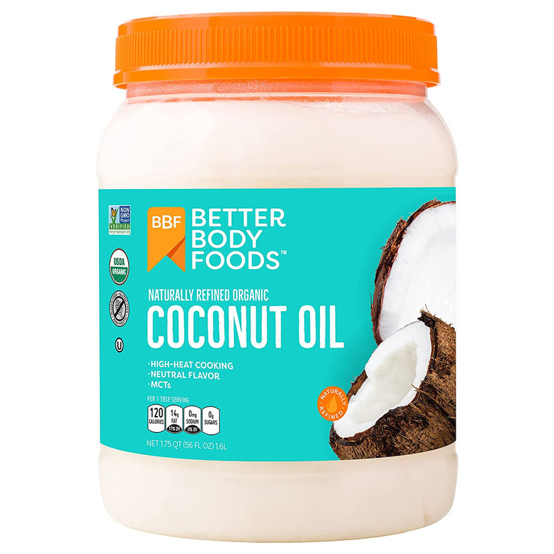 Betterbody Foods Organic, Naturally Refined Coconut Oil, 56 Fl Oz