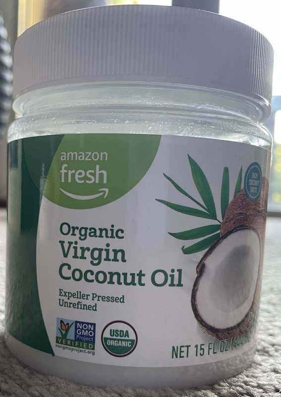 15oz Unopened Amazon Fresh Organic Virgin Coconut Oil