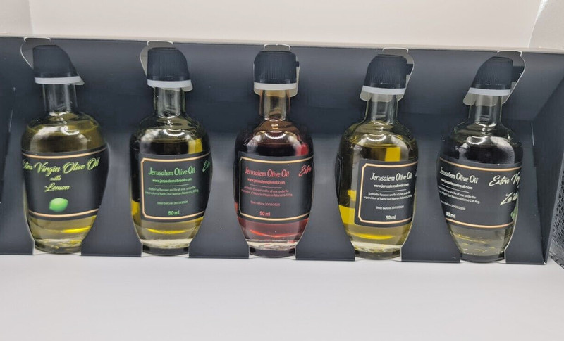 Virgin Organic Fresh Premium Olive Oil Holy Land Jerusalem Olive Trees, Set of 5 gallery