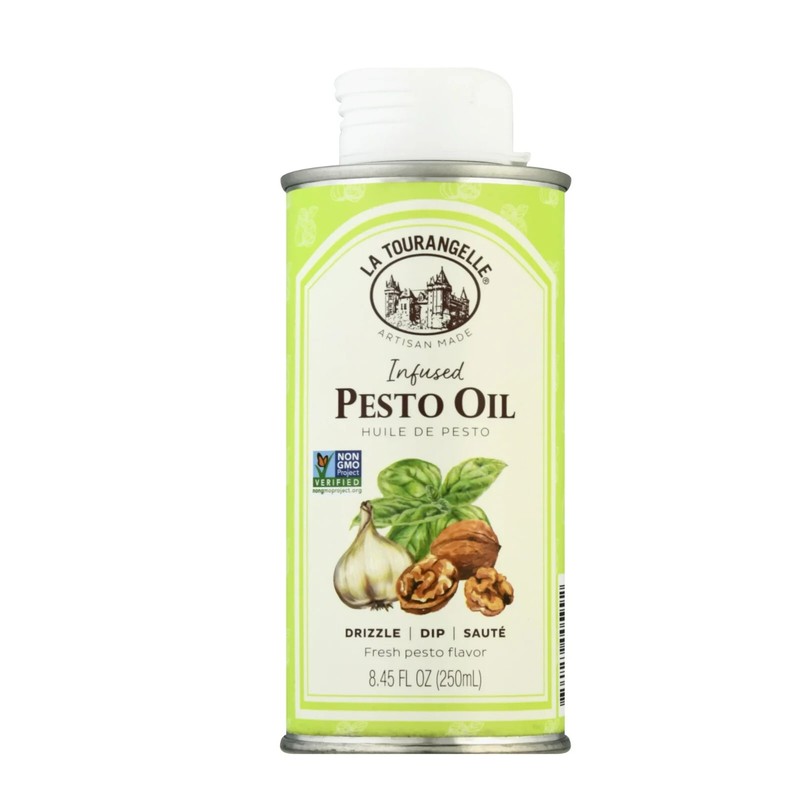 La Tourangelle Infused Pesto Oil 8.45 fl oz. Non-GMO, Kosher, Gluten-Free