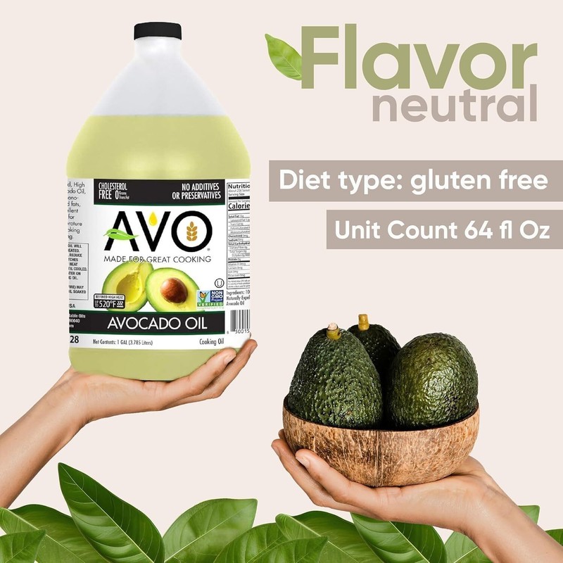NON GMO 100% Avocado Oil 1 Gallon 128 Fl-oz NO Preservatives Added gallery