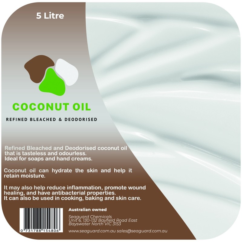 Coconut Oil RBD Tasteless, Organic natural 5 Litre Pail gallery