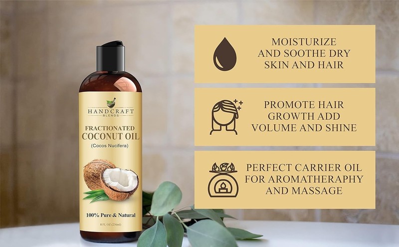 Fractionated Coconut Oil - 8 Fl Oz - 100% Pure and Natural - Grade Carrier O... gallery