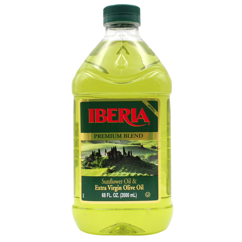 Iberia Premium Blend, Sunflower Oil & Extra Virgin Olive Oil, High Heat Frying,