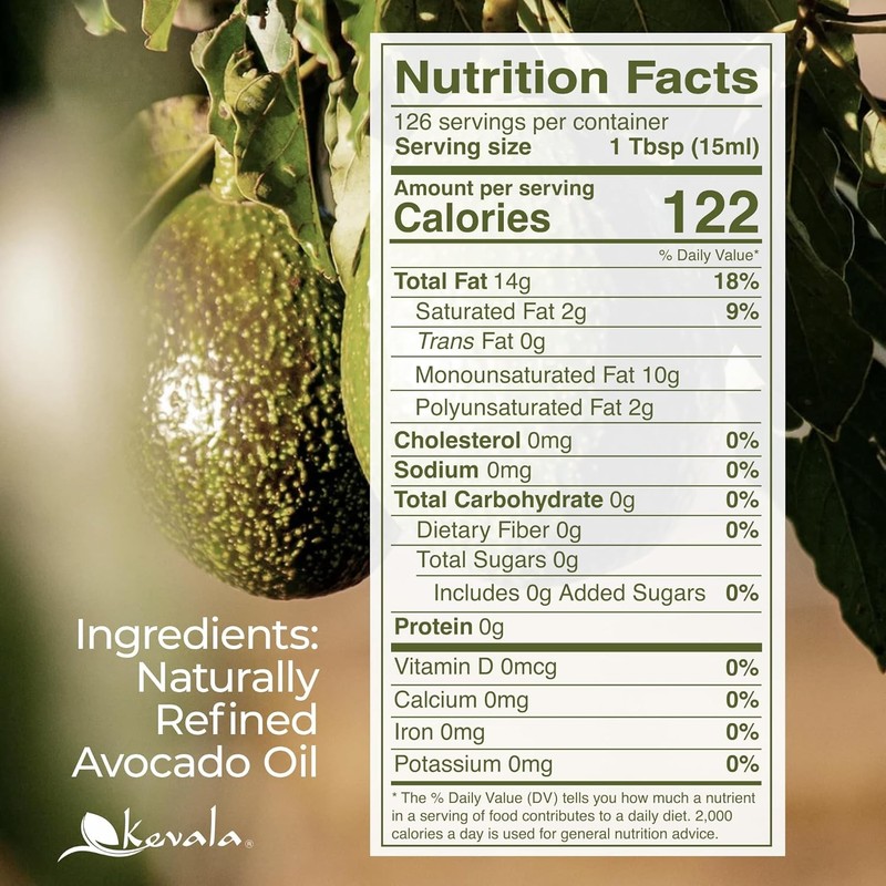 Avocado Oil Cold Pressed Non‑GMO Project Verified & Kosher Multipurpose gallery