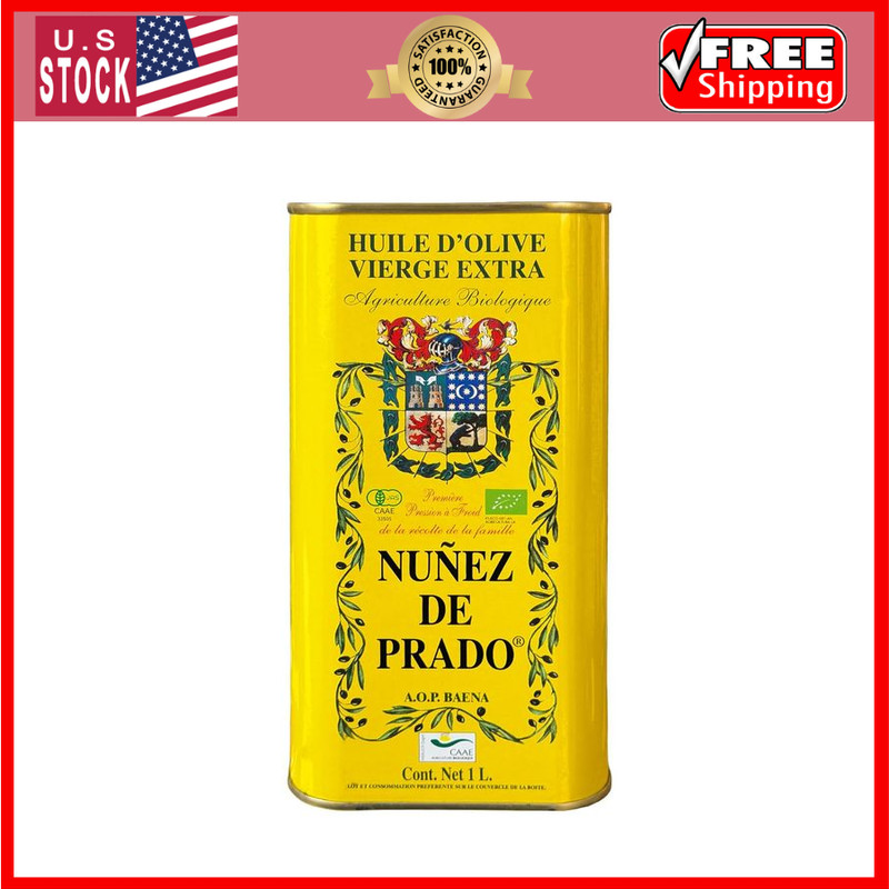 Nunez De Prado Extra Virgin Olive Oil Tin, 33.8 Ounce