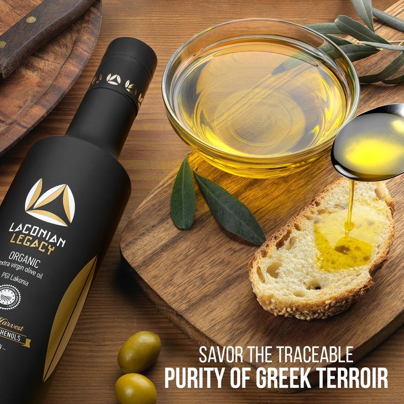 LACONIAN LEGACY High Polyphenol Organic Greek Extra Virgin Olive Oil 2026 GO... gallery