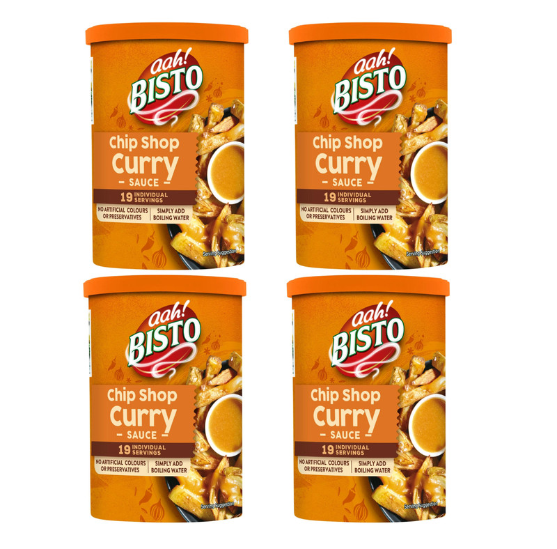 Bisto Chip Shop Curry Sauce Granules 190g PACK OF 4