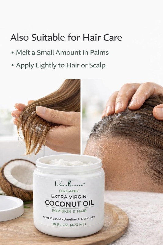 Extra Virgin Organic Coconut Oil for Skin – Rich 16 Fl Oz (Pack of 1) gallery