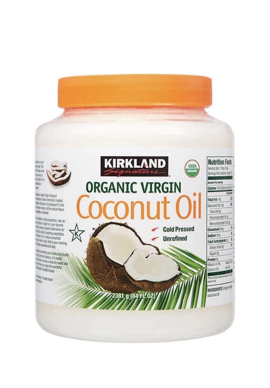 Kirkland Organic Virgin Coconut Oil Cold Pressed Unrefined 2.48L (84 FL OZ)