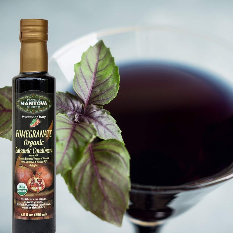 Mantova Organic Flavored Balsamic Vinegar Of Modena 4-Variety Pack Fig Pear gallery