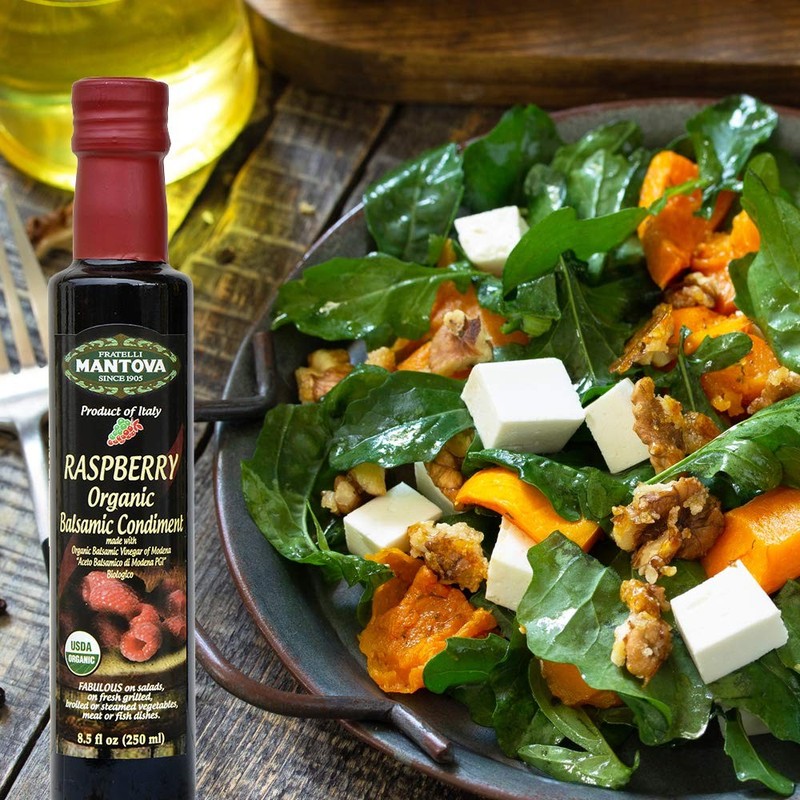 Mantova Organic Flavored Balsamic Vinegar Of Modena 4-Variety Pack Fig Pear gallery