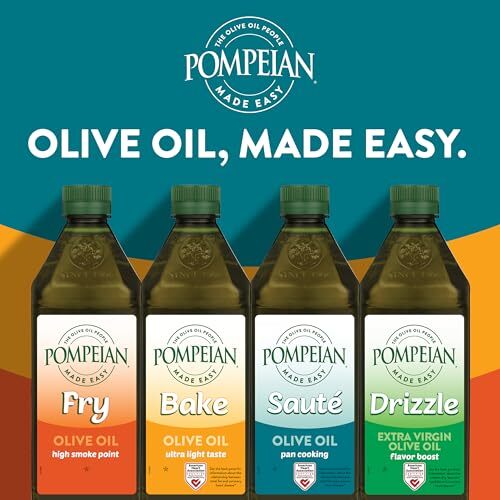Pompeian Made Easy Fry Olive Oil,High Smoke Point for Frying 16 Fl Oz(Pack of 1) gallery
