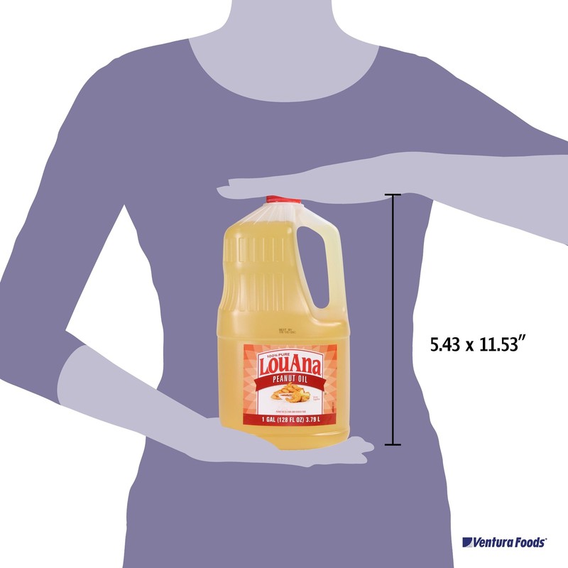 Pure Peanut Oil for High-Heat Cooking, 128 fl oz gallery