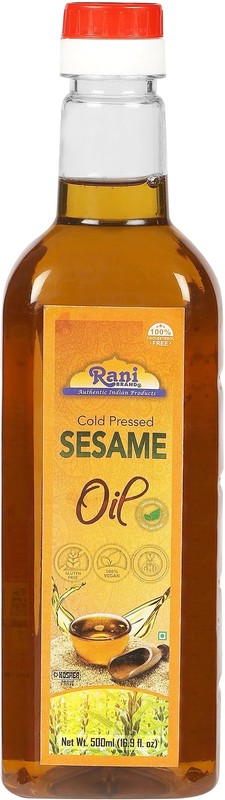 Rani Sesame Oil 16.9 Ounce (500ml) Cold Pressed