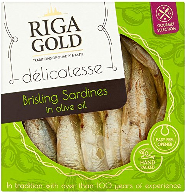 Delicatesse Brisling Sardines in Olive Oil - 120G (Pack of 2)
