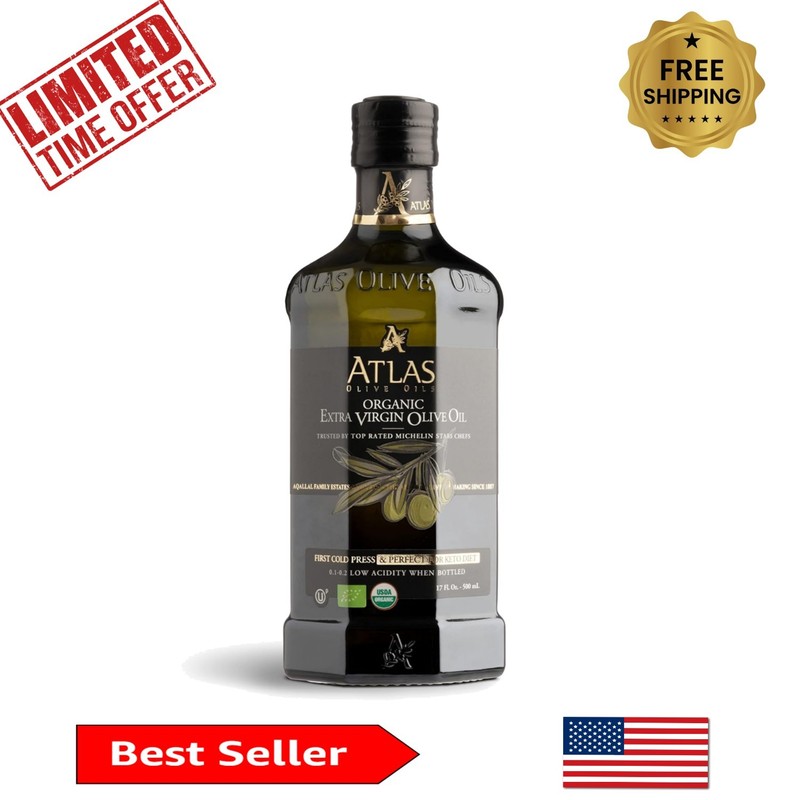 Cold Pressed Extra Virgin Olive Oil from Morocco, 500 mL – Chef Trusted, Organic