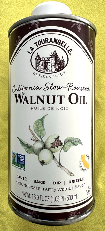 NIB ARTISAN MADE CALIFORNIA USA SLOW ROASTED WALNUT OIL TIN CAN 500 ML EXP 2027 gallery