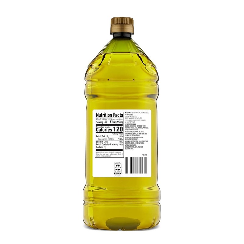 Quality Medium Olive Oil, 102 Fl Oz Total - Perfect for Sautéing & Roasting gallery