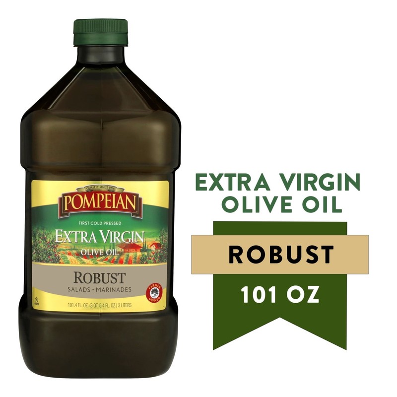 Pompeian Robust Extra Virgin Olive Oil – 101 fl oz