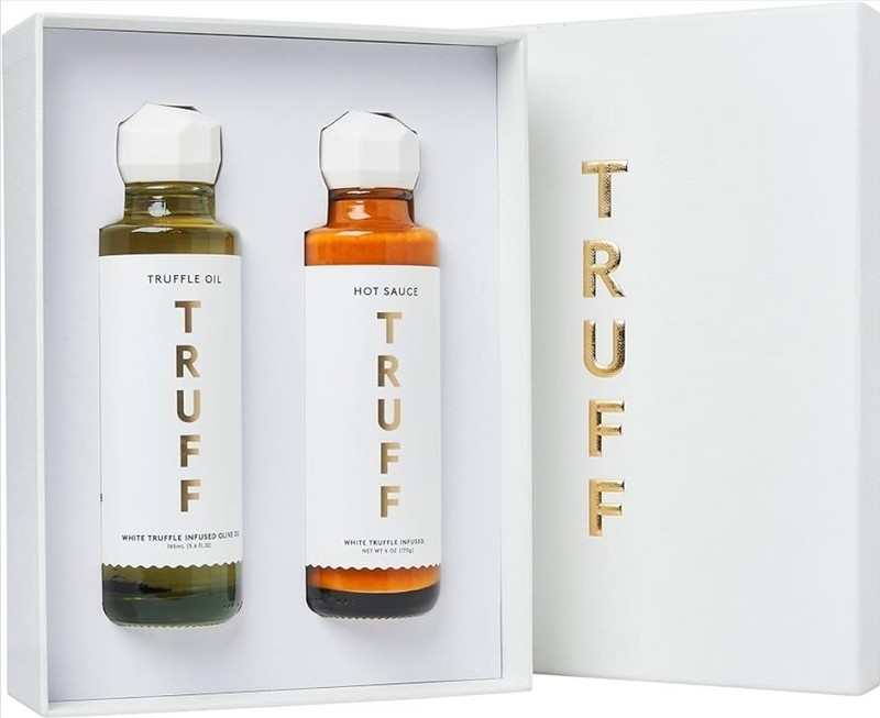 TRUFF White Truffle Gift Set 2-Pack Holiday Oil and Hot Sauce