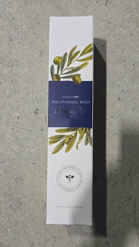Gundry MD Polyphenol Rich olive oil 8.45 fl oz Extra Virgin Cold Pressed