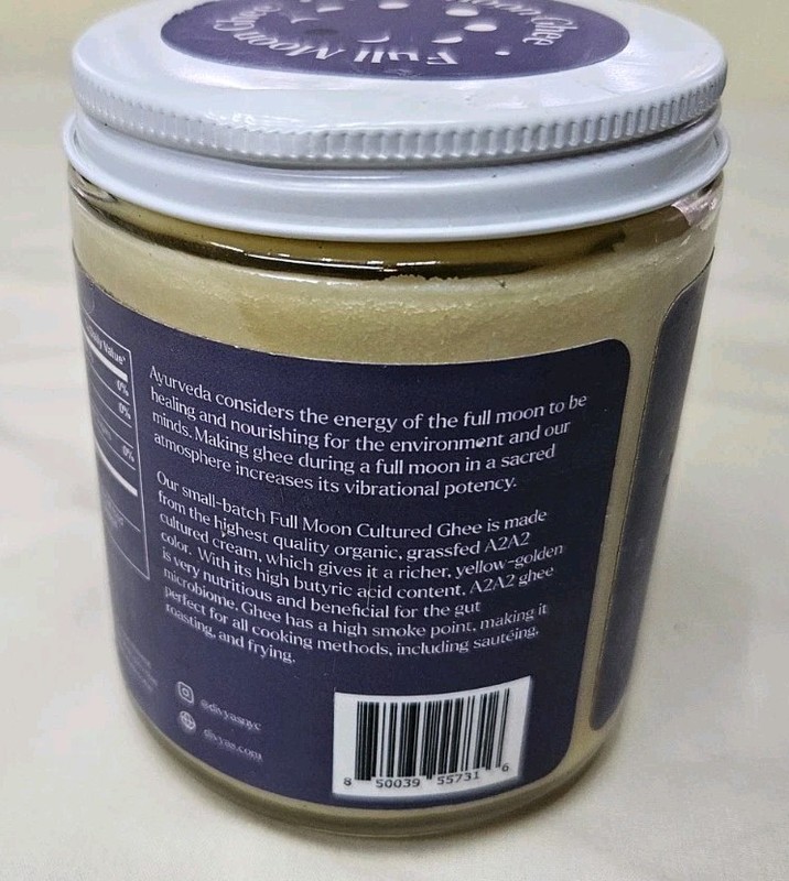 Divya's Full-Moon Ghee, Small Batch Organic Grass-Fed Clarified Butter, 8fl.oz. gallery
