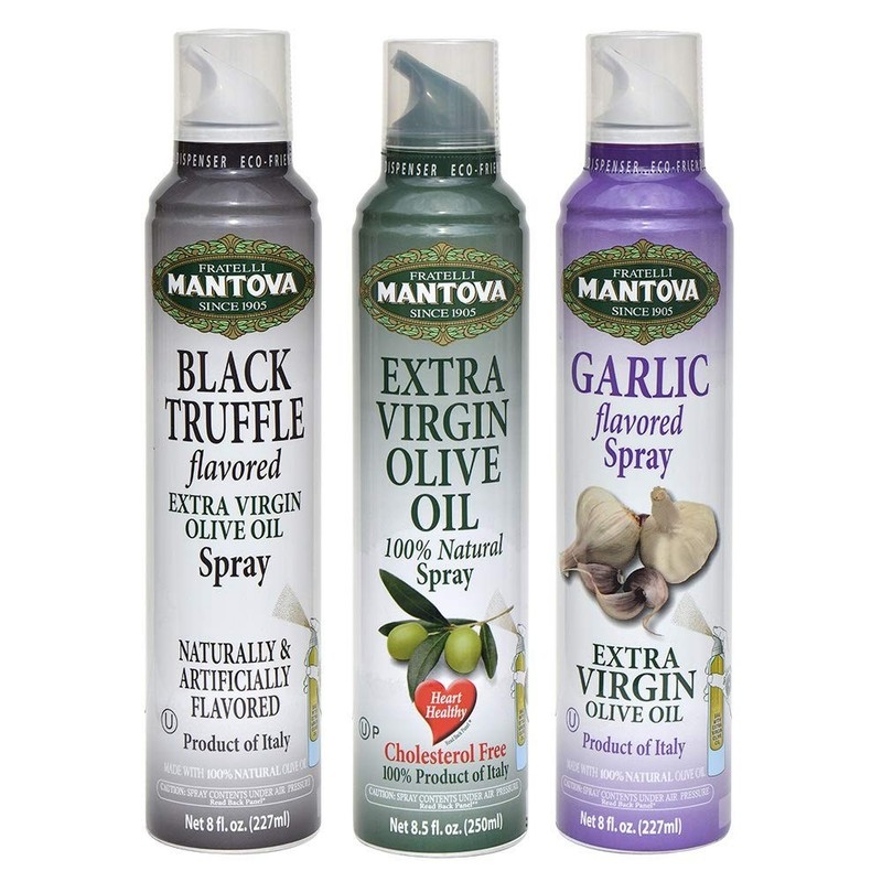 Mantova Spray 100 Extra Virgin Olive Oil Variety Set – Black Truffle | Garlic…