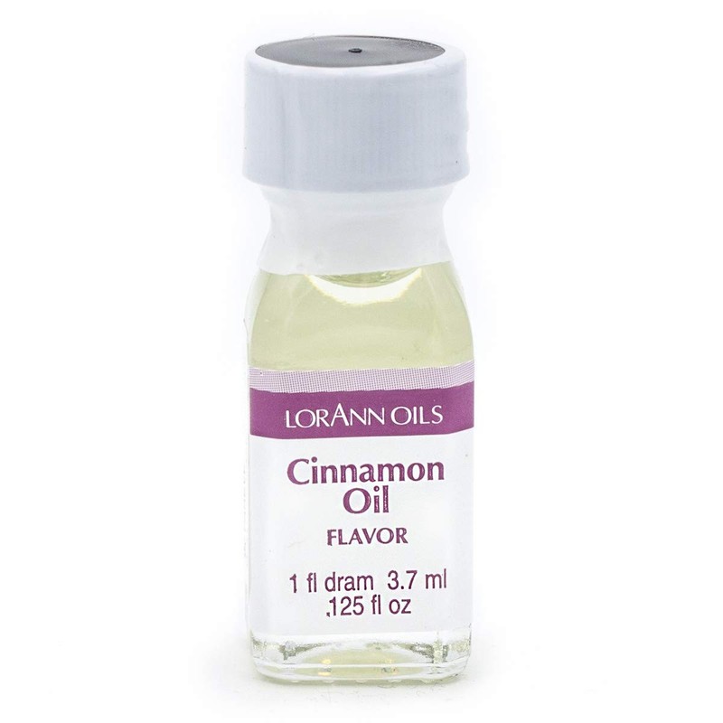 LorAnn Cinnamon Oil SS Flavor, 1 dram bottle 0.12 Fl Oz (Pack of 4), Clear gallery