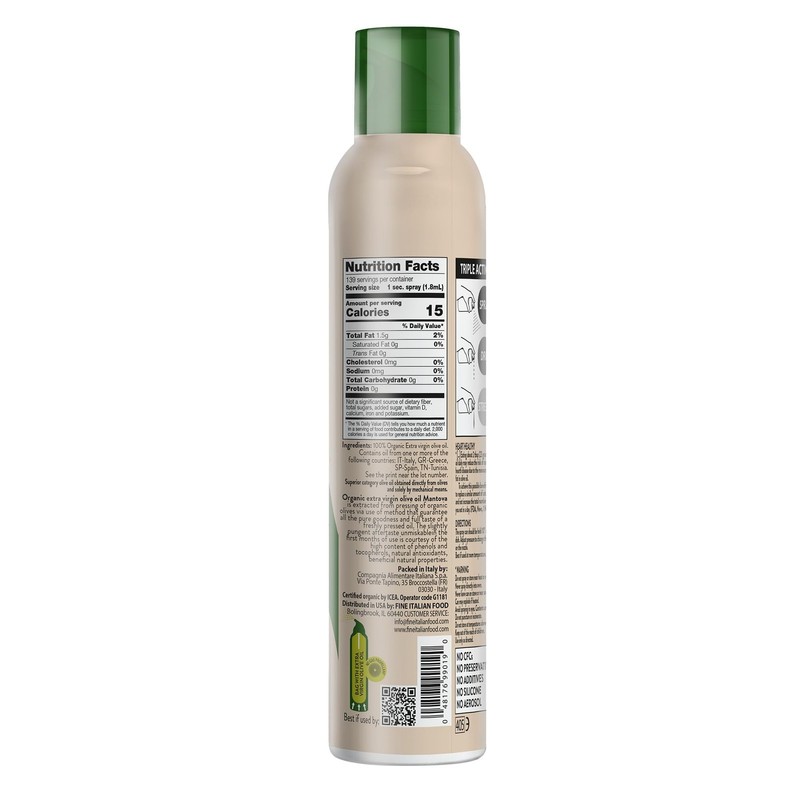 Mantova Organic Italian Extra Virgin Olive Oil Spray, 8.5 Fl Oz (Pack of 1) gallery