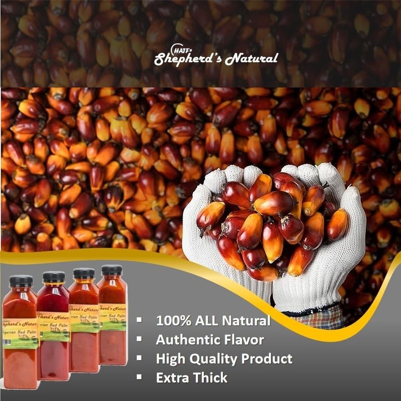 HATF's Shepherd's Natural Red Palm Oil (500ml/16.9 fl. oz) 100% All Natural gallery