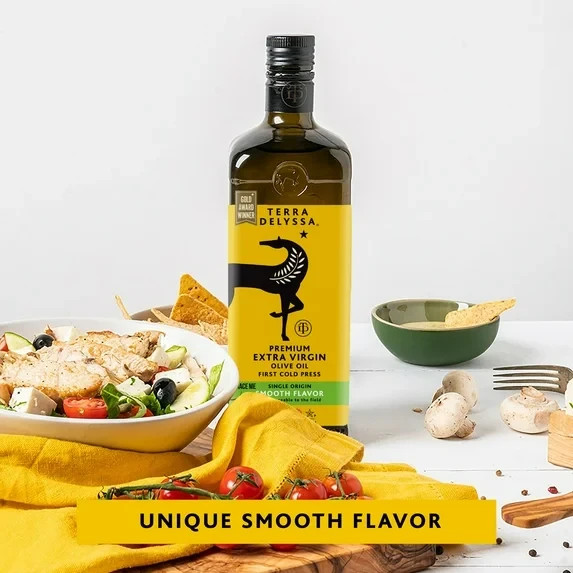 Terra Delyssa Extra Virgin Olive Oil, 34 Fl Oz Glass gallery