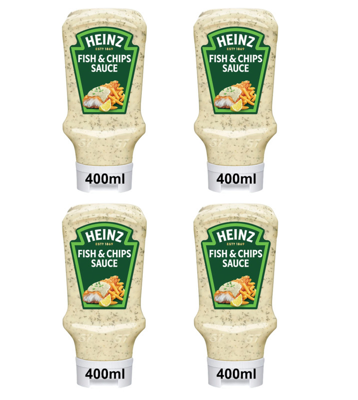 Heinz Fish and Chips Tangy Herby Sauce 400ml PACK OF 4