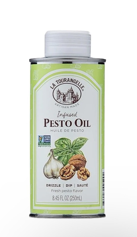 La Tourangelle, Pesto Oil, Drizzle onto Pasta and Salads Dipping 8.45 fl oz.