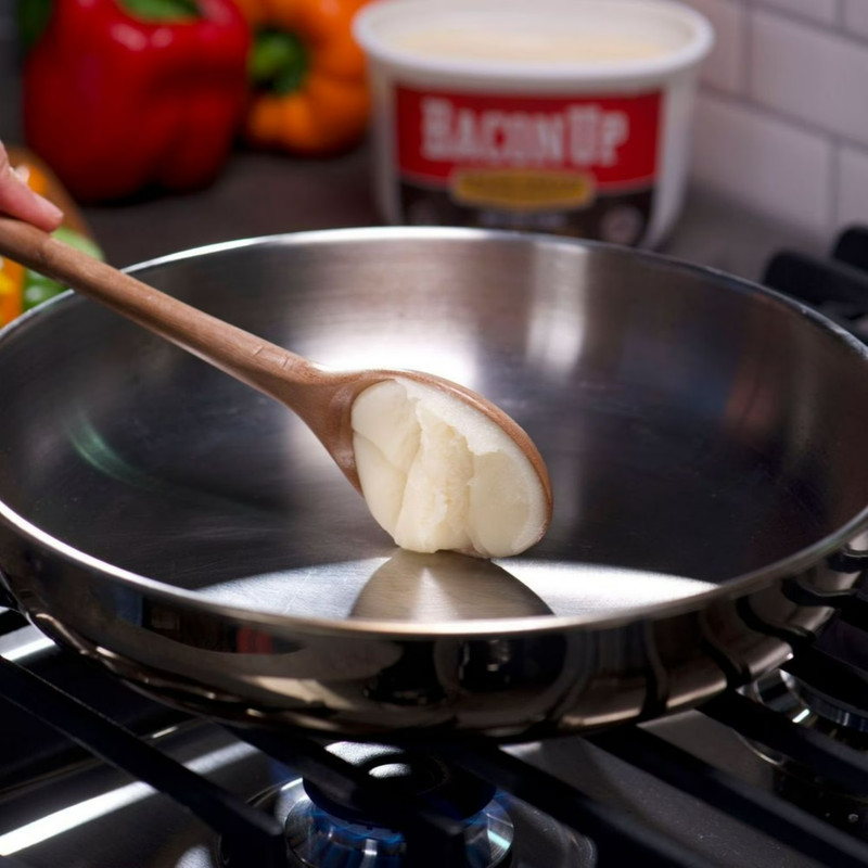 Bacon Up Bacon Grease Rendered Bacon Fat for Frying, Cooking, Baking, 14 ounces gallery