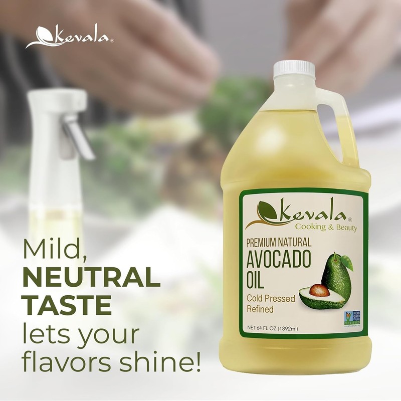 Avocado Oil Cold Pressed Non‑GMO Project Verified & Kosher Multipurpose gallery