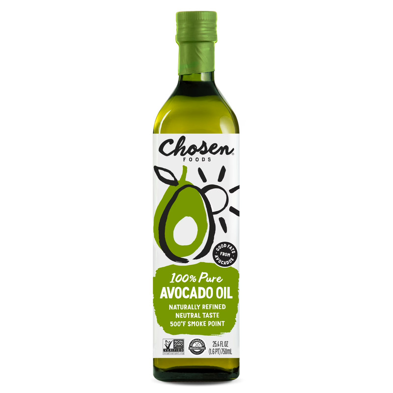 Chosen Foods 100% Pure Avocado Oil 25.4 fl Oz Neutral Taste & Naturally Refined