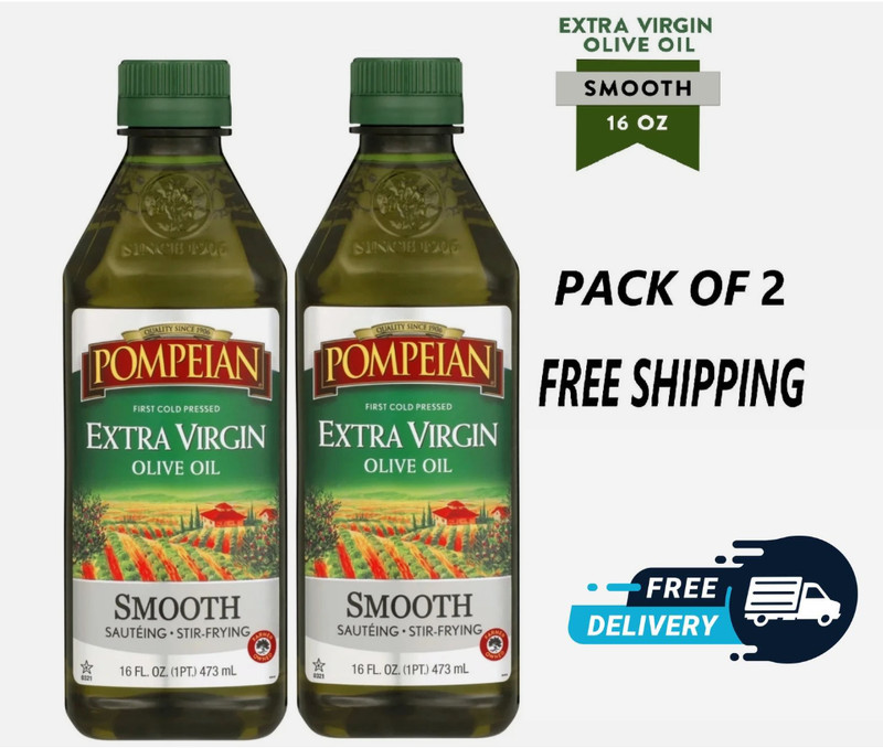 (PACK OF 2) Pompeian Smooth Extra Virgin Olive Oil - 16 fl oz
