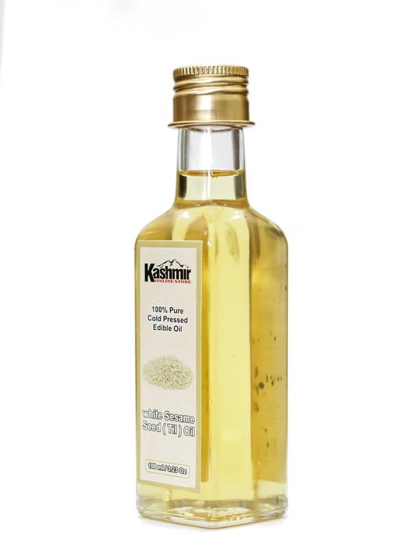 Natural Cold-Pressed Edible White Sesame Oil – Food-Grade & Edible – 100ML gallery
