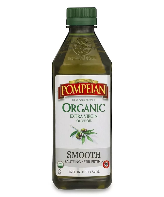 Pompeian USDA Organic Smooth Extra Virgin Olive Oil, First Cold Pressed, Smooth,