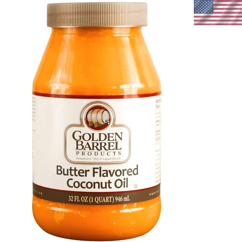 Natural Beta Carotene Butter Flavored Coconut Oil 32 oz – Versatile Cooking Oil