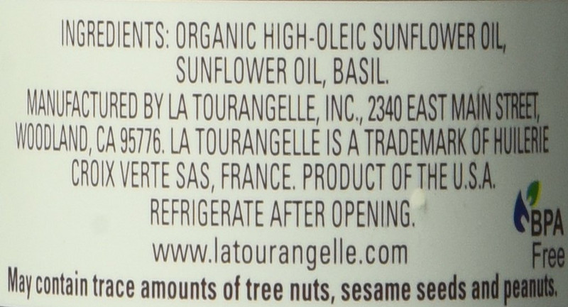La Tourangelle, Basil Oil, Expeller-Pressed High-Oleic Oil, Great for Salads, Fi gallery