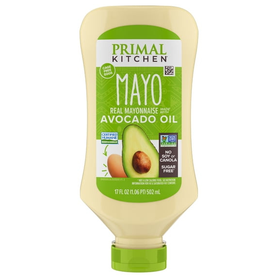Primal Kitchen Avocado Oil Mayo Squeeze 17 oz Keto Paleo Whole30 Approved
