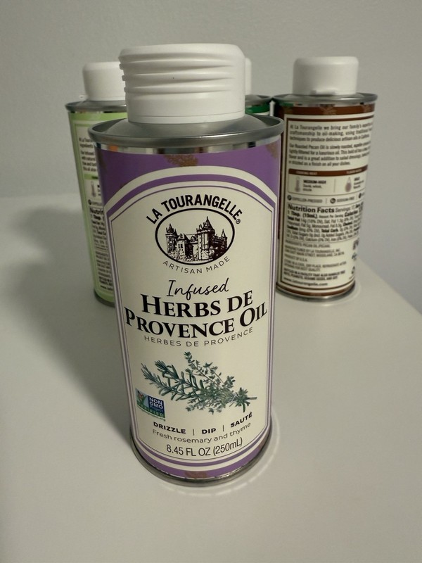 La Tourangelle Oil Set of 4 - Basil, Pecan, Pesto, Herbs de Provence Oil gallery