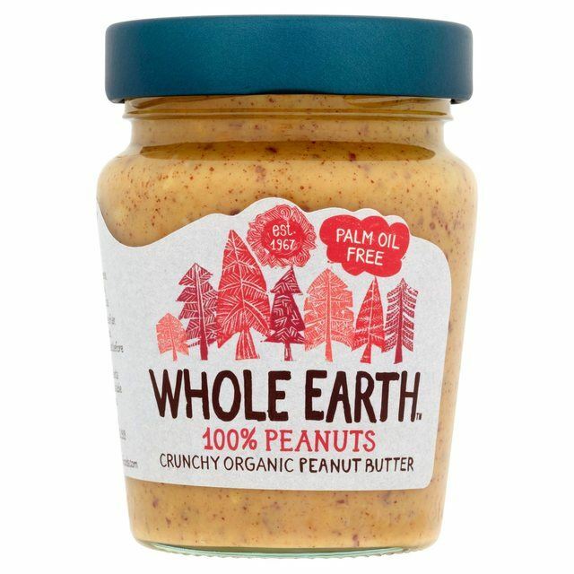 Whole Earth Organic Crunchy Palm Oil Free Peanut Butter – 227g (0.5lbs)